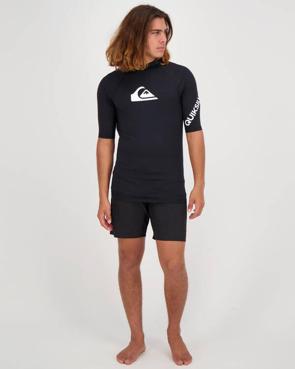 Quiksilver Mens' All Time Short Sleeve Rash Vest for Mens