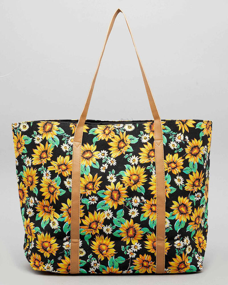 Mooloola Sunflower Beach Bag for Womens