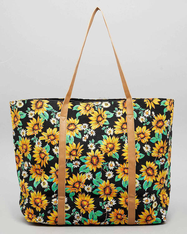 Mooloola Sunflower Beach Bag for Womens