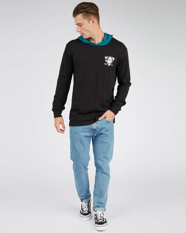 Majestic Upper Hooded Long Sleeve T-shirt for Mens