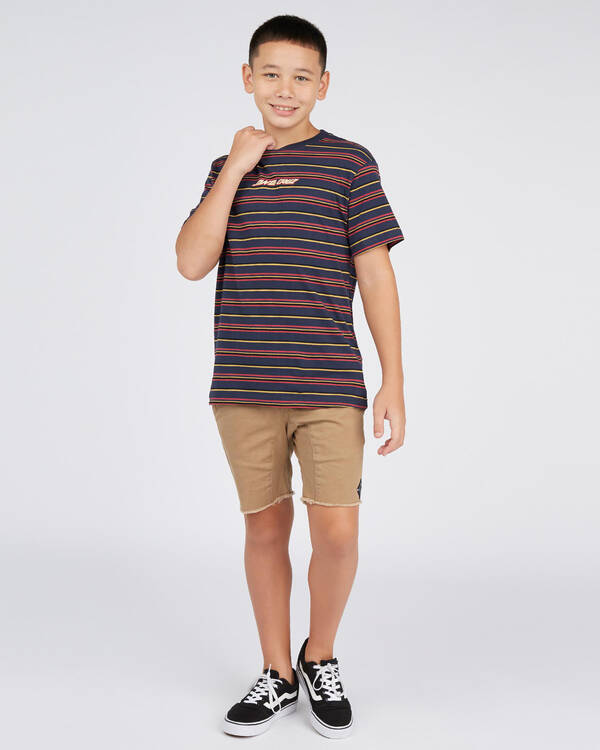 Santa Cruz Boys Melting Strip T-Shirt for Mens