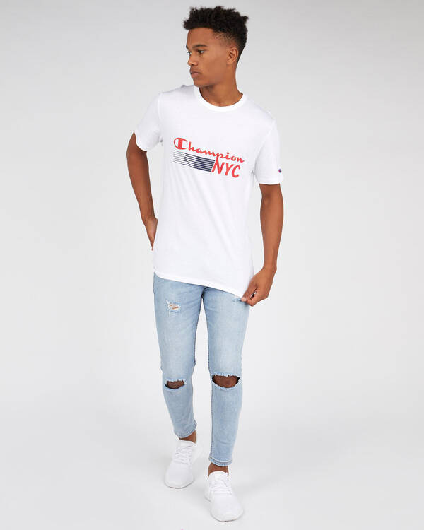 Champion Tape Jersey T-Shirt for Mens