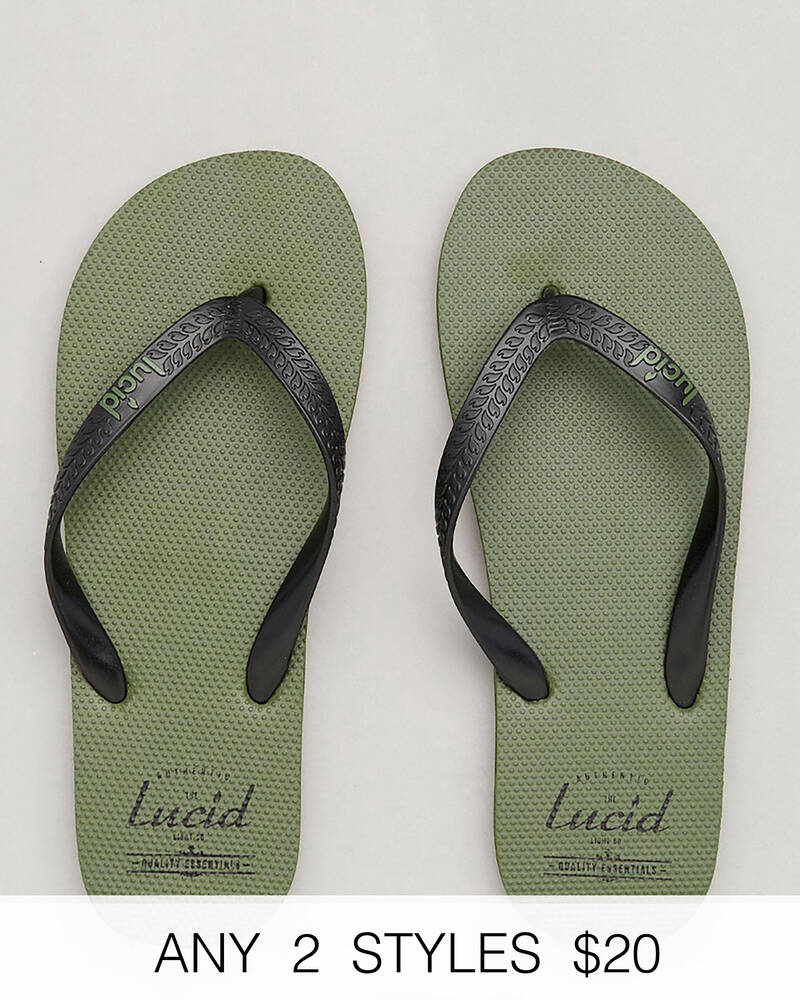 Lucid Wedge Thongs for Mens