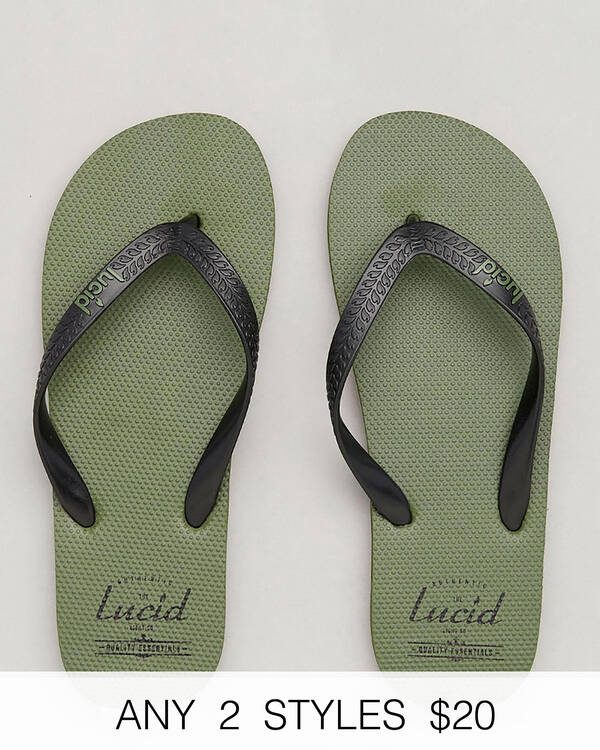 Lucid Wedge Thongs for Mens