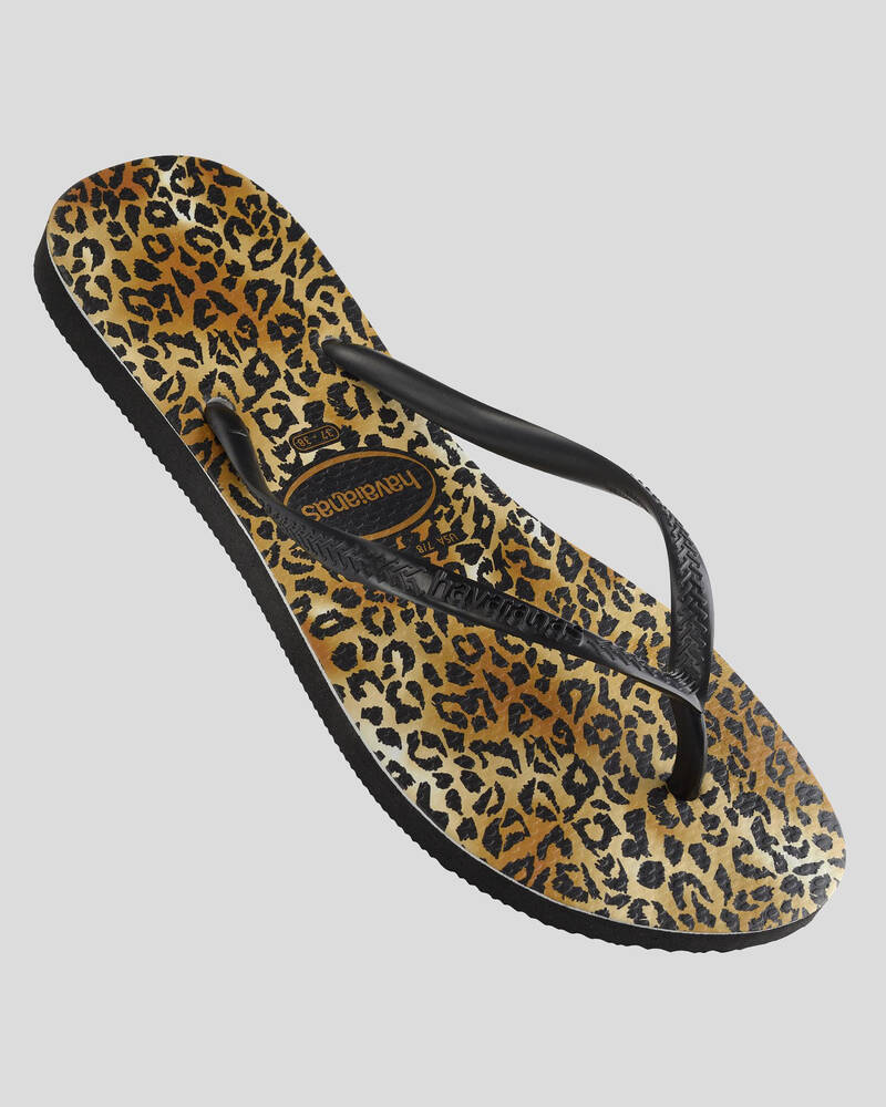 Havaianas Kids' Slim Leopard Thongs for Womens
