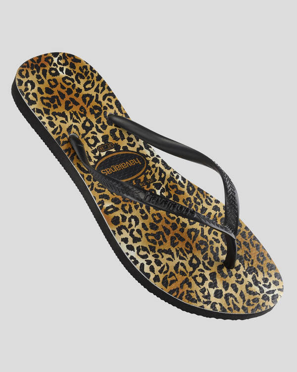 Havaianas Kids' Slim Leopard Thongs for Womens