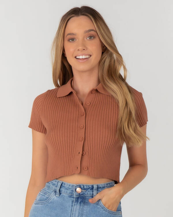 Into Fashions Right On Knit Top for Womens
