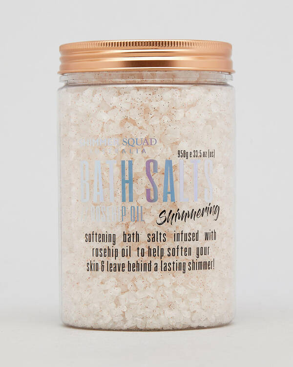 Shimmer Squad Shimmer Rose Gold Bath Salts for Womens