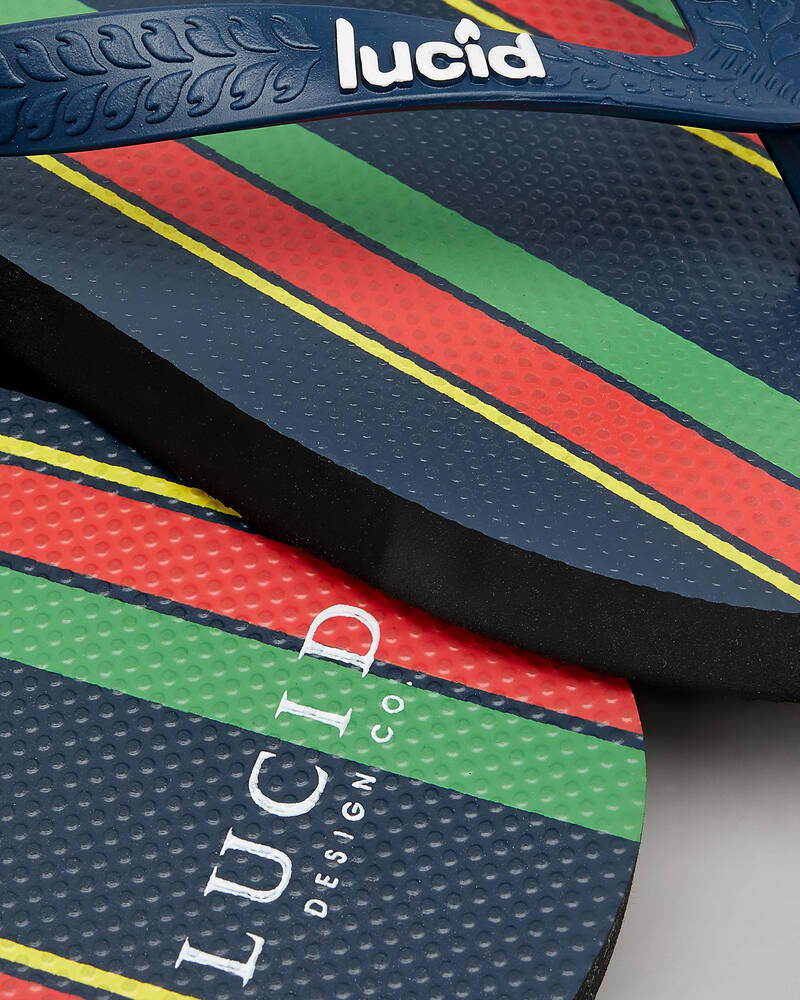 Lucid Evade Stripe Thongs for Mens