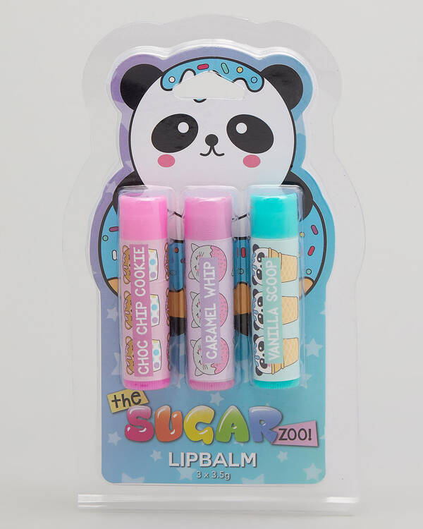 Mooloola Sugar Zoo 3 Lip Balm Pack for Womens