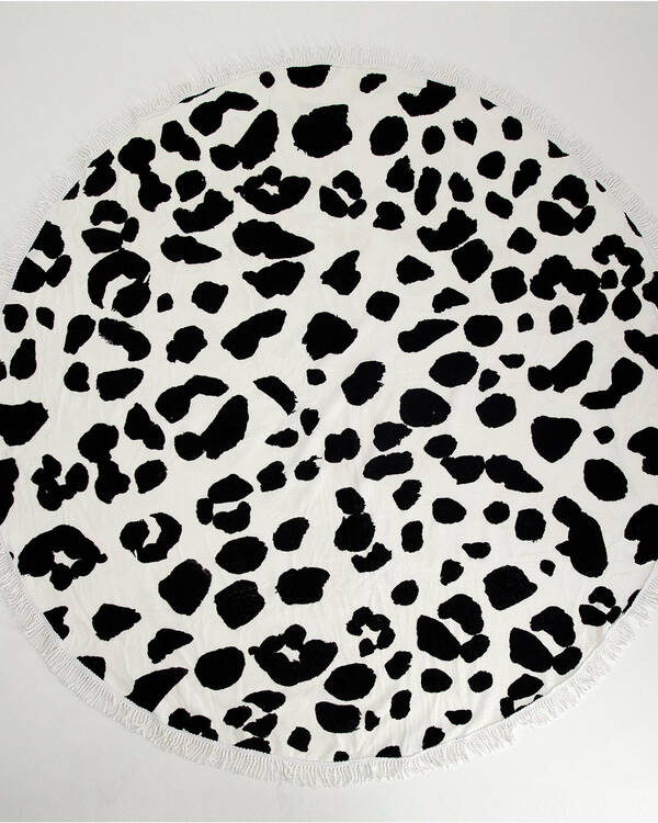 Kaiami Leopard Round Towel for Womens