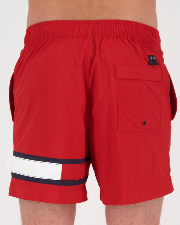 Tommy Hilfiger Solid Flag Board Shorts for Mens