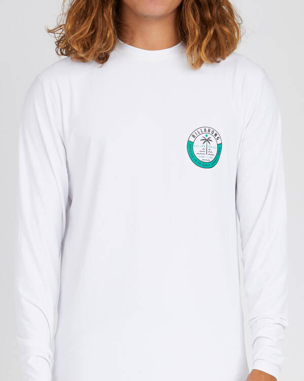 Billabong Sea Shore Long Sleeve Rash Vest for Mens