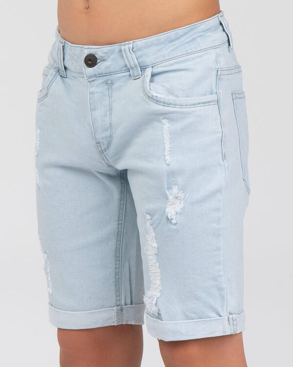 Lucid Boys' Backfire Denim Shorts for Mens