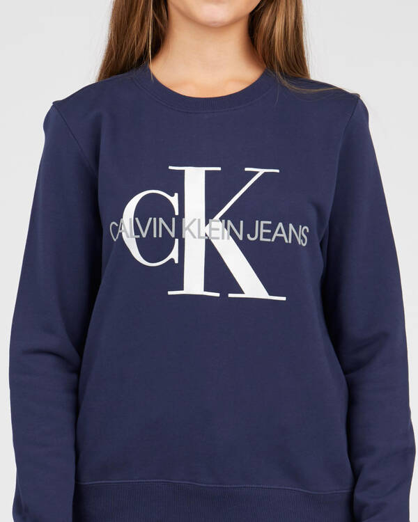 Calvin Klein Girls' Monogram Logo Sweatshirt for Womens
