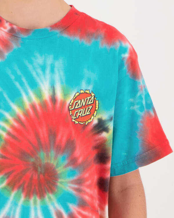 Santa Cruz Boys' Breaker Dot Tie Dye T-Shirt for Mens