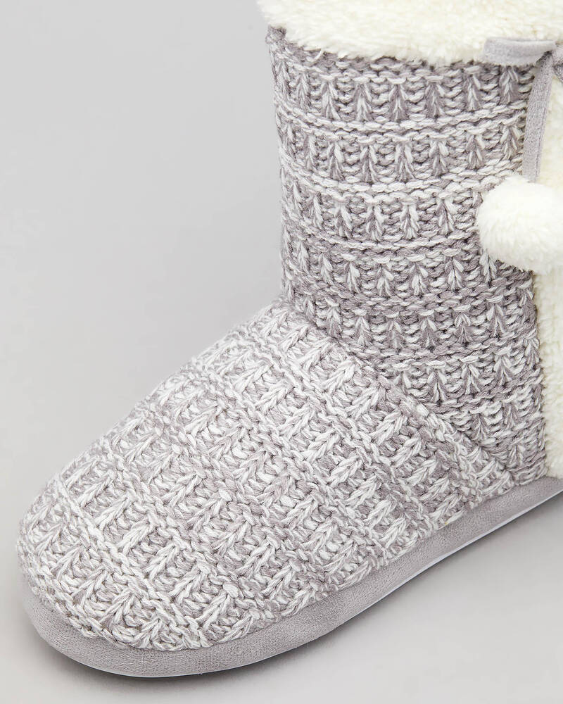 Sleepy Squirrel Holly Slipper Boots for Womens
