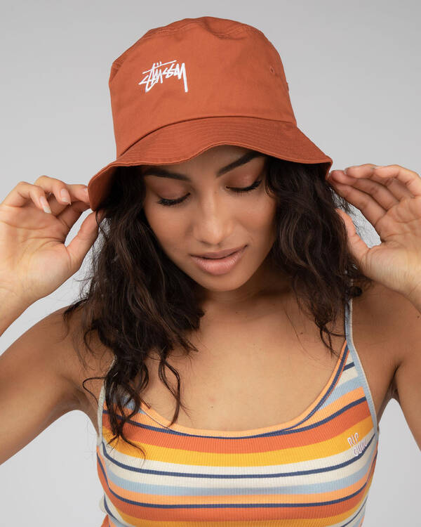 Stussy Stock Bucket Hat for Womens