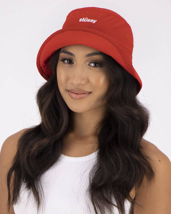 Stussy Italic Bungee Bucket Hat for Womens