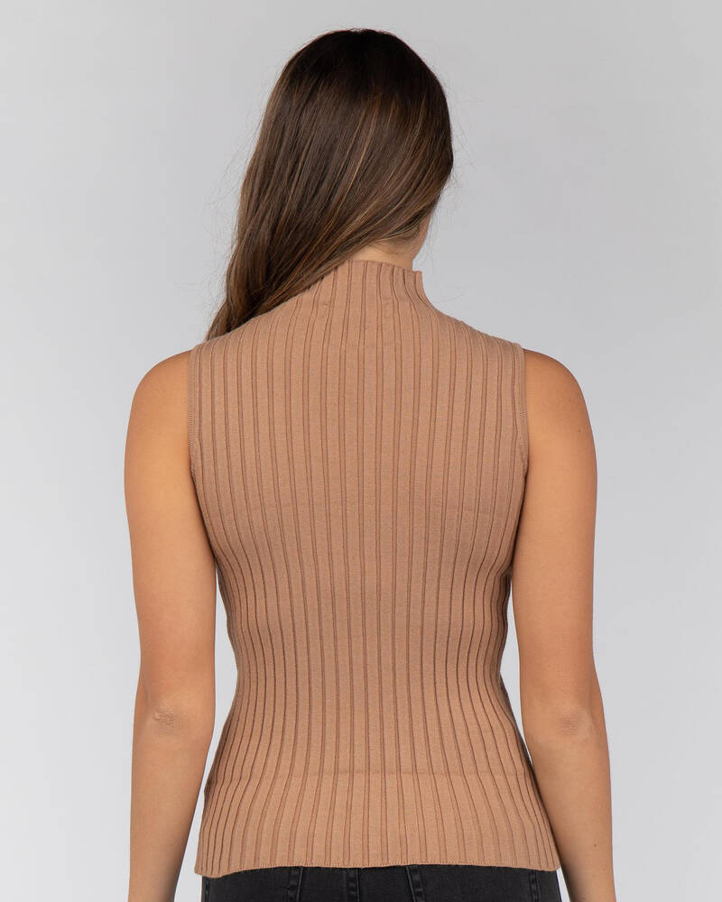 Yours Truly Feel It Still Knit Top for Womens