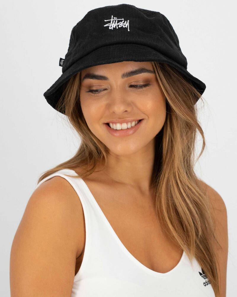 Stussy Graffiti Cord Bucket Hat for Womens