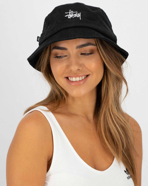 Stussy Graffiti Cord Bucket Hat for Womens