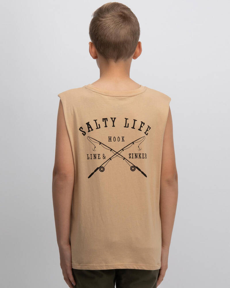 Salty Life Boys' Hooked Muscle for Mens