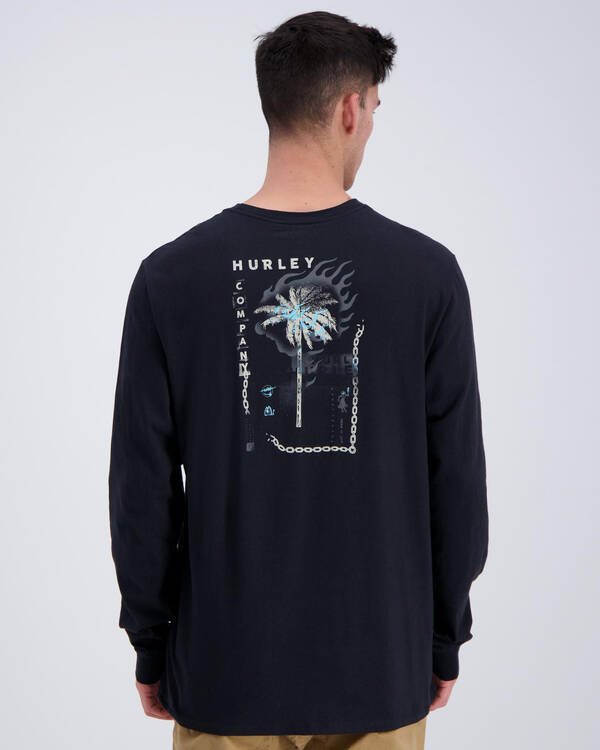 Hurley PRM Burn Baby Long Sleeve T-shirt for Mens