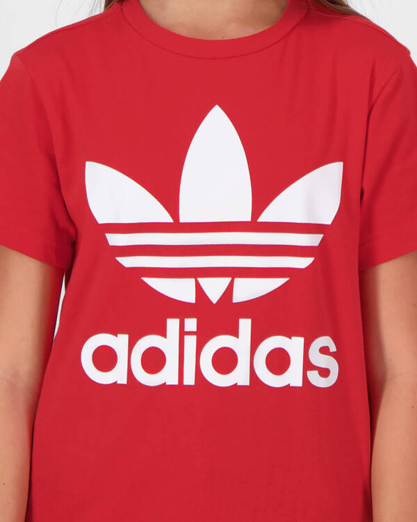 Adidas Trefoil Scarlet T-Shirt for Womens