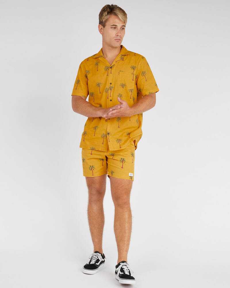 Banks Journal Palm Dreams Short Sleeve Shirt for Mens