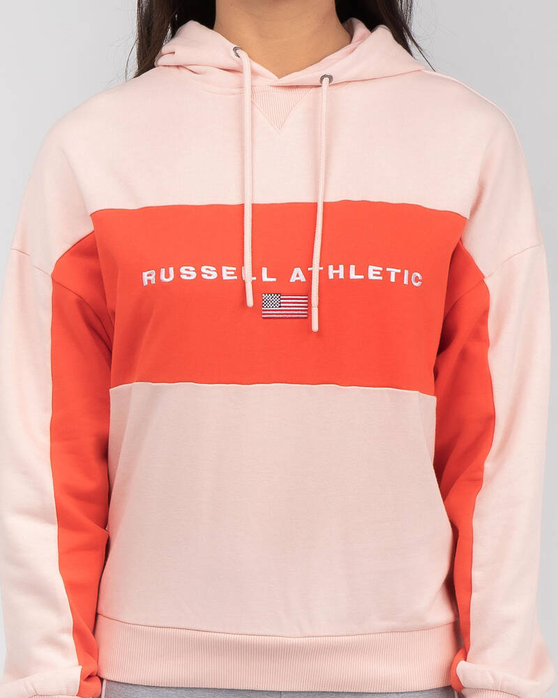 Russell Athletic USA Colour Blocked Hoodie for Womens