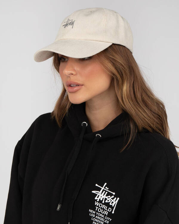 Stussy Graffiti Cord Low Pro Cap for Womens