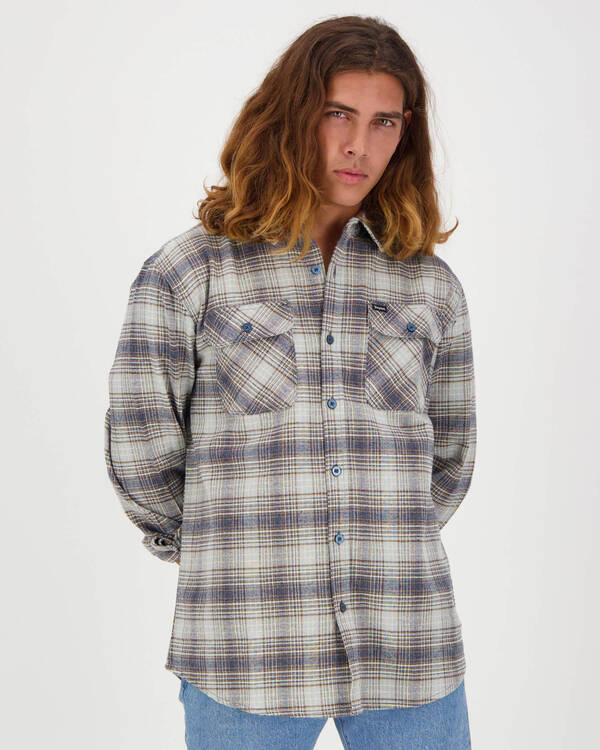 Brixton Bowery Long Sleeve Flannel Shirt for Mens