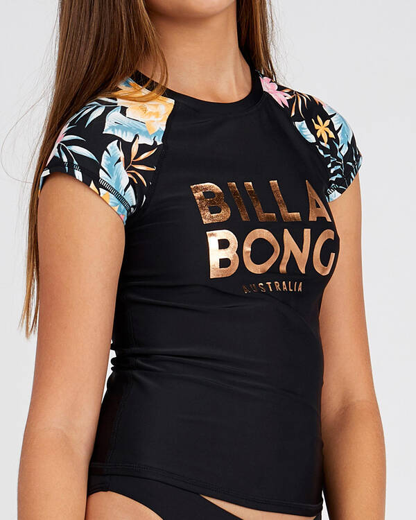 Billabong Girls' Seaspell Cap Sleeve Rash Vest for Womens