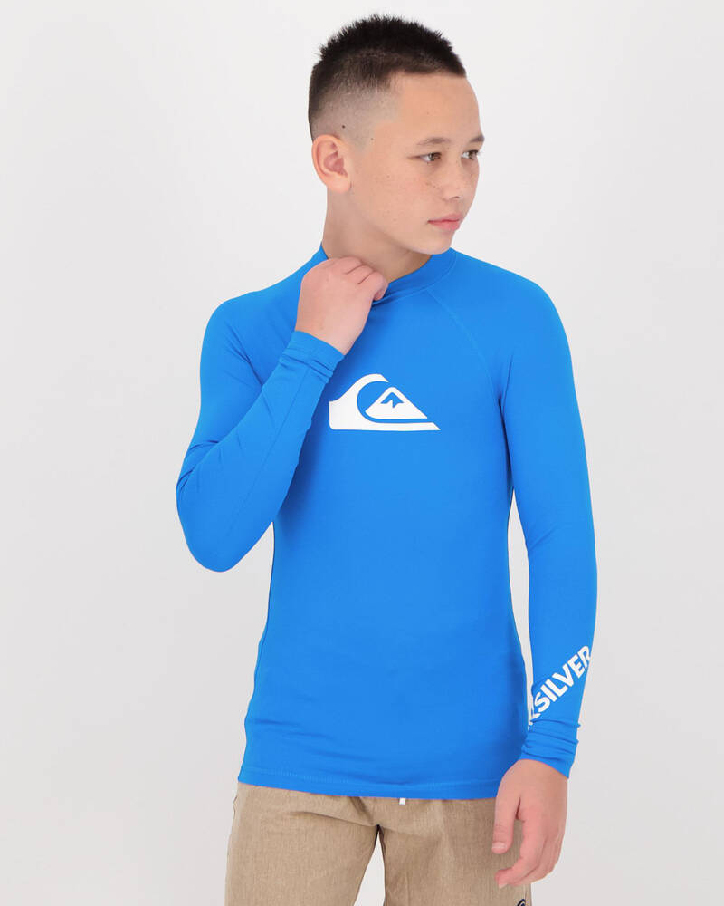 Quiksilver Boys' All Time Long Sleeve Rash Vest for Mens