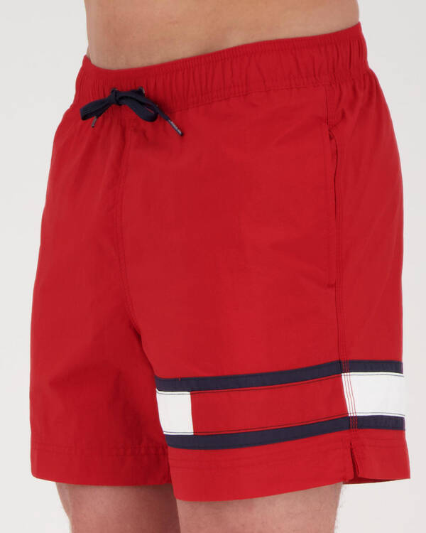 Tommy Hilfiger Solid Flag Board Shorts for Mens