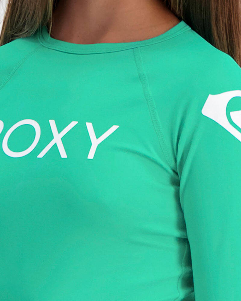 Roxy Girls Funny Waves Long Sleeve Rash Vest for Womens
