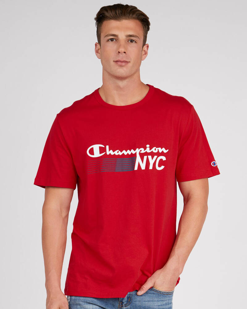 Champion Tape Jersey T-Shirt for Mens