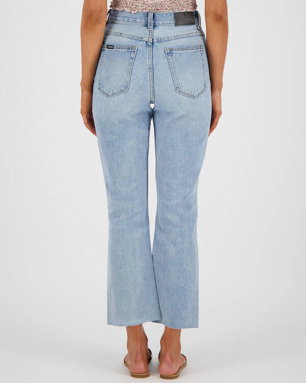 Black Palms The High Relaxed Kick Jeans for Womens