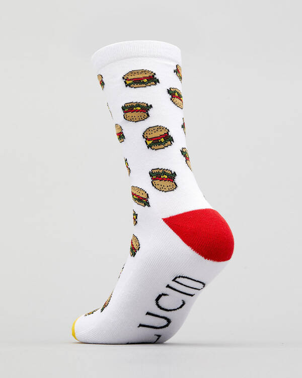 Lucid Burger Meal Crew Socks for Mens