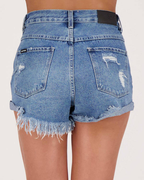 Black Palms The High Waist Banshee Shorts for Womens