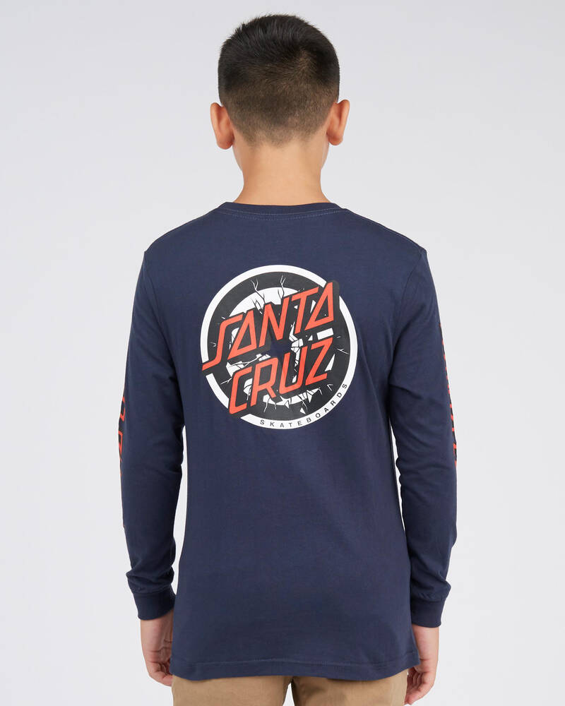 Santa Cruz Boys Roskopp Target Dot Long Sleeve T-Shirt for Mens