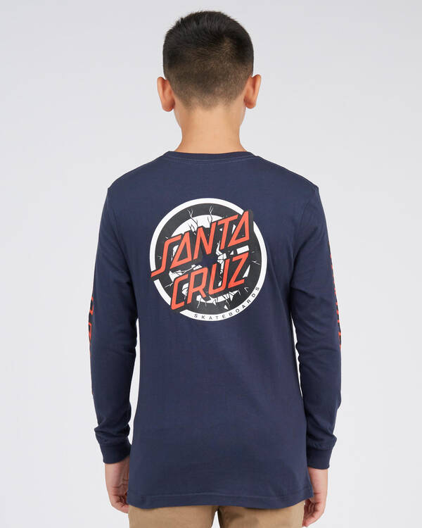 Santa Cruz Boys Roskopp Target Dot Long Sleeve T-Shirt for Mens