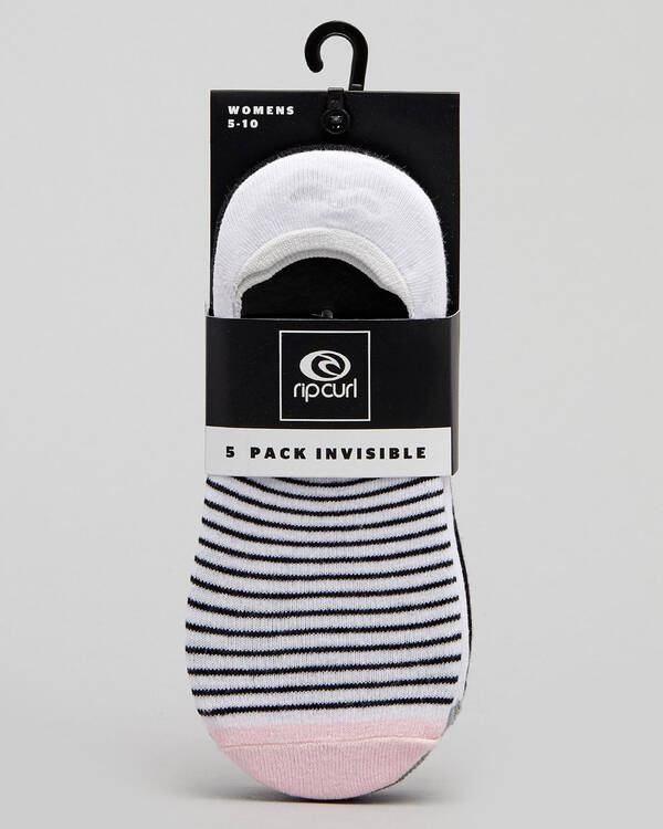 Rip Curl Womens Plains Invisible Sock Pack for Womens