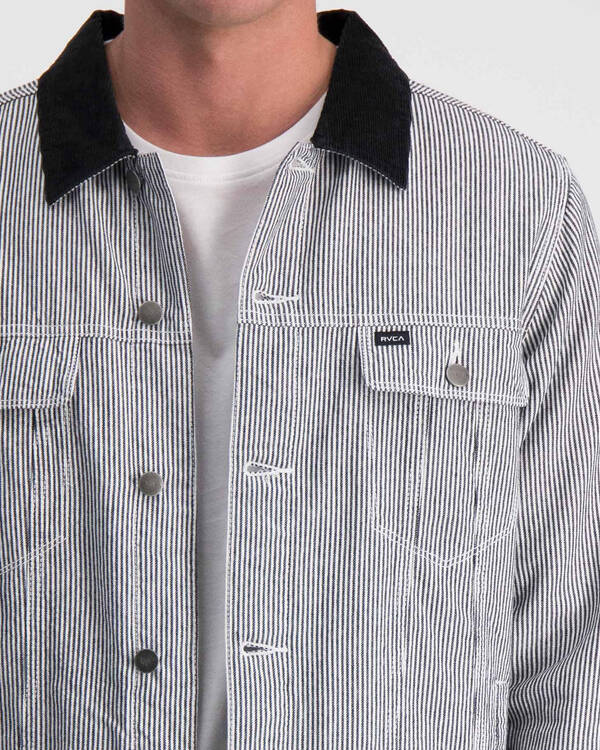 RVCA Daggers Stripe Jacket for Mens