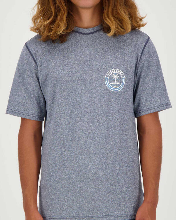 Billabong Sea Shore Short Sleeve Rash Vest for Mens