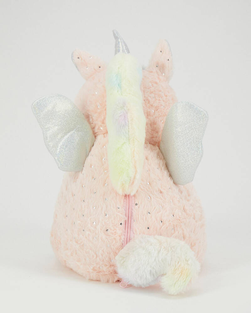 Mooloola Coco Unicorn Star Plush with Internal Blanket for Womens