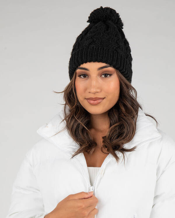 Used Pom Pom Beanie for Womens