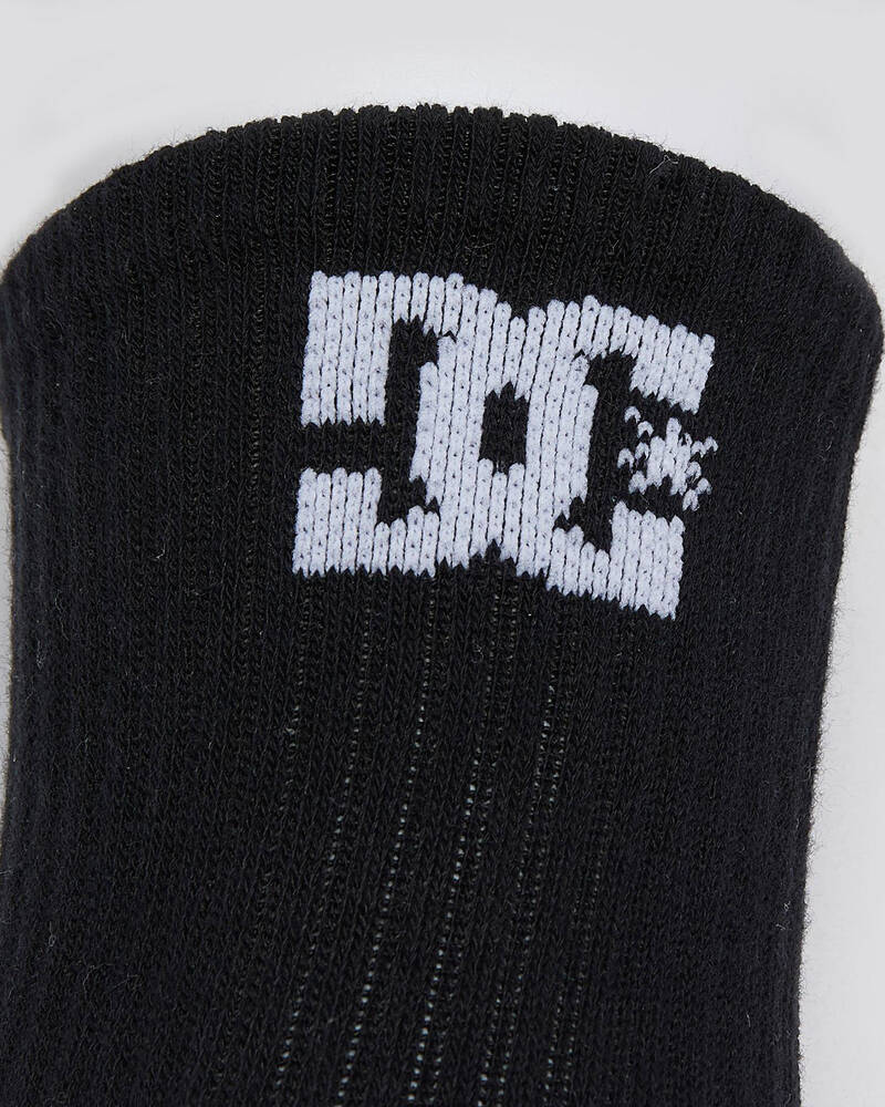 DC Shoes Boys' 3 Pack Crew Socks for Mens