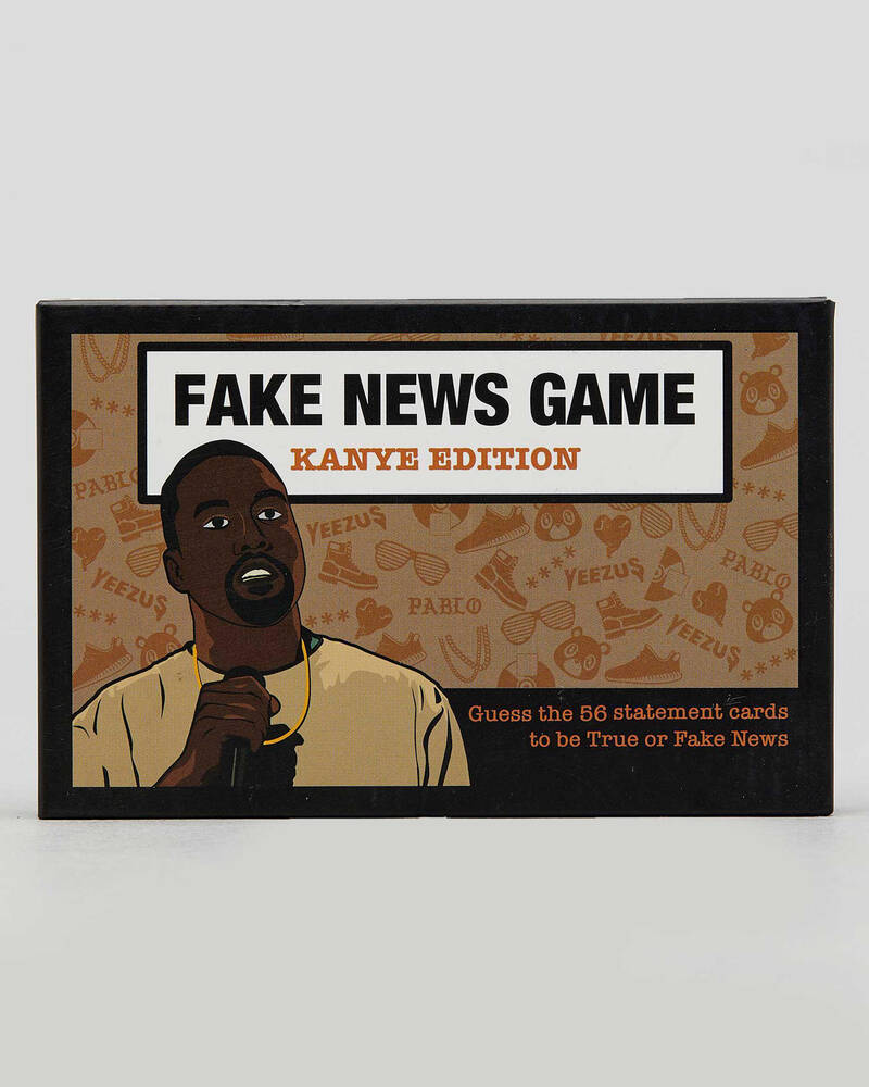 William Valentine Collection Fake News Game Kanye Edition for Unisex